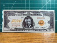$10,000 novelty bank notes