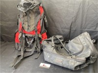 Hiking bag and duffle bag
