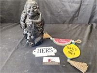 Buddah, and miscellaneous signs