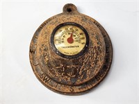 VINTAGE SYROCO WOOD GLOBE THERMOMETER