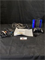 Sony PS2 controller, cords, and misc