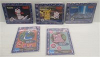 (5) 1997-98 Nintendo/Burger King Pokémon Cards.