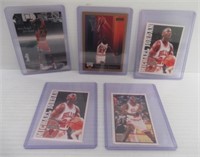 (5) Michael Jordan Basketball Cards Including: