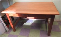 Natural Stain Cherry Wood Desk.