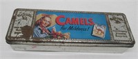 Camel cigarettes tin. Measures: 2 1/4" H x 11 1/2