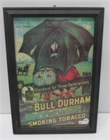 Advertising Bull Durham tobacco picture.