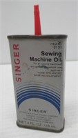 Singer sewing machine oil can.