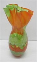 15 1/2" Tall art glass vase.