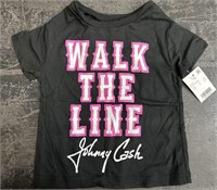 2T t-shirt Johnny Cash walk the line
