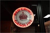 42" Red Crown Gasoline Sign