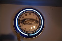 Ford Clock w/neon