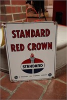 Standard Red Crown Porcelain Pump Plate
