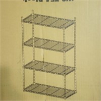 Wire rack shelving unit