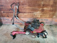 Push mower and weedeater untested