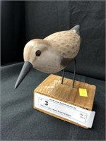 Shelly S. Laity Carved Wood Sandpiper