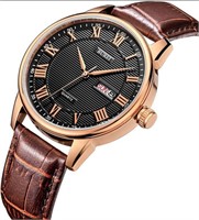 ($33) BUREI Men's Classic Quartz Watch