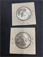 (2) 1962 Washington Half Dollars