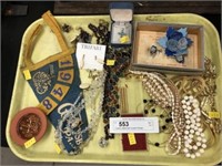 Costume Jewelry with Souvenir Pennant