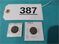 1902 & 1903 Indian Head Cents