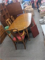 Ethan Allen table and 6 chairs set with table