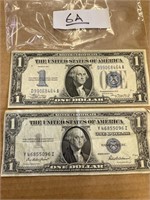 2 - SILVER CERTIFICATES - 1934 AND 1935F