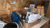 Lot of Assorted Items, Hardhat, Light Switch