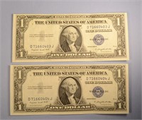 1935 SEQUENTIAL DOLLAR SILVER CERTIFICATES