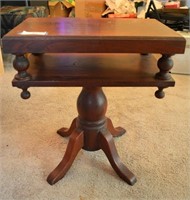 SOLID MAHOGANY EMPIRE STYLE PEDESTAL TABLE