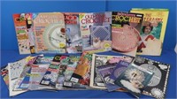 Lg Variety Crochet Magazines & Books