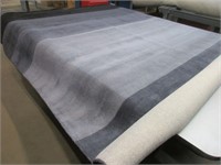 8'x10' Wool Hand-Tufted area rug black