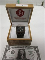 King McNeal wooden watch