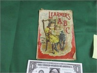 Vintage 1899 little learners ABC linen book