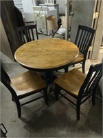 Dinette with four chairs
