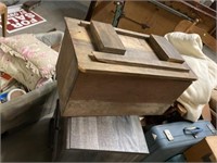 Old homemade wood box