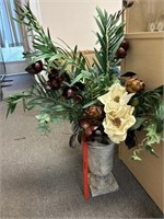 Planter flower arrangement