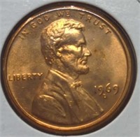 Uncirculated 1969 d. Lincoln penny