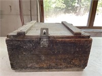 Early wooden storage box