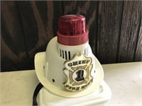 Radio Shack White plastic fire chief helmet
