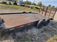 Evens skidloader steel trailer