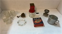 Vintage mini strainer and grinder plus