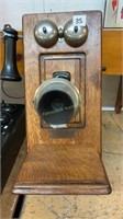 Vintage Wooden Wall Telephone