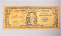 1935 US SILVER CERT WWII SPECIAL BILL