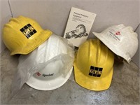 4 safety helmets