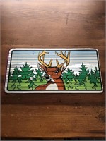 Vintage Reflective Deer License plate