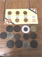 Vintage lot of coins