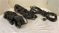 3 vintage extension cords
