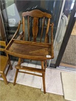 vintage child's high chair