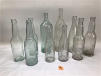 Lot of Antique Soda/Beer Bottles and More