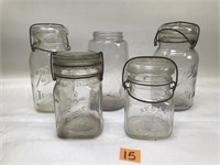 Lot of Vintage  Canning Jars