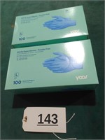 2 Boxes of Nitrile Exam Gloves